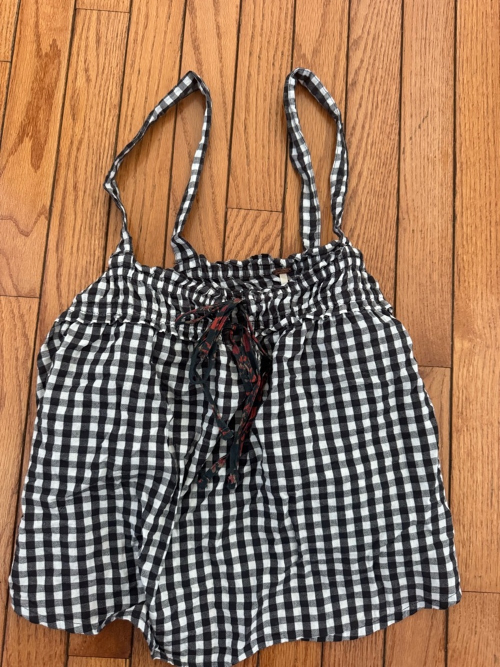 Free People Gingham tank top
